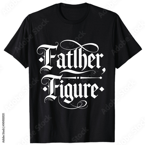 Strong typography T-Shirt honoring Happy Father Day with a powerful tribute to Black fatherhood and daughter connections
