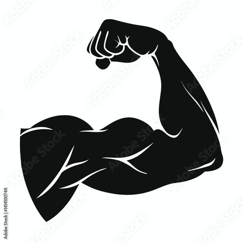 Strong arm vector illustration