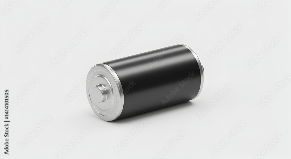 Close-up of a black battery, perfect for illustrating energy, power, and technology concepts, highlighting the importance of portable energy. Close-up of a black battery, perfect for illustrating energy, power, and technology concepts, highlighting the importance of portable energy.