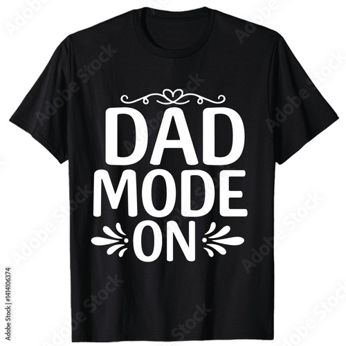 Artistic typography T-Shirt for Father Day showcasing Black dad and daughter love with motivational words expressing strength support and generational family power
