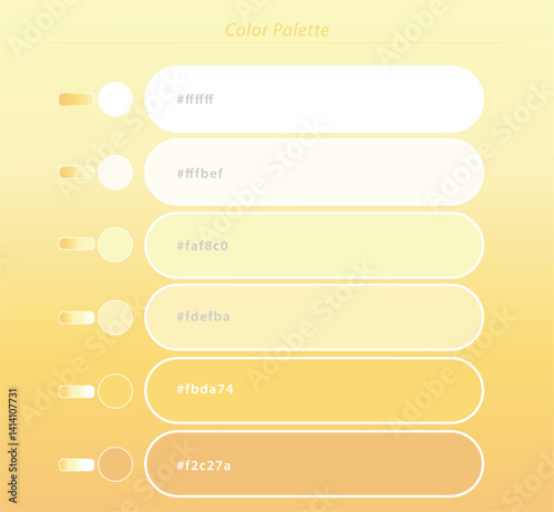 Abstract Professional Pastel Color Platte vector file template