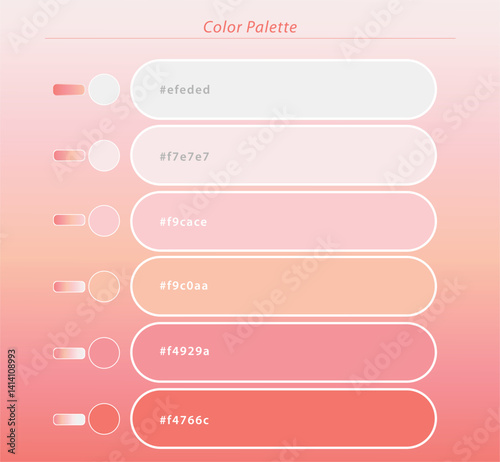 Abstract Professional Pastel Color Platte vector file template
