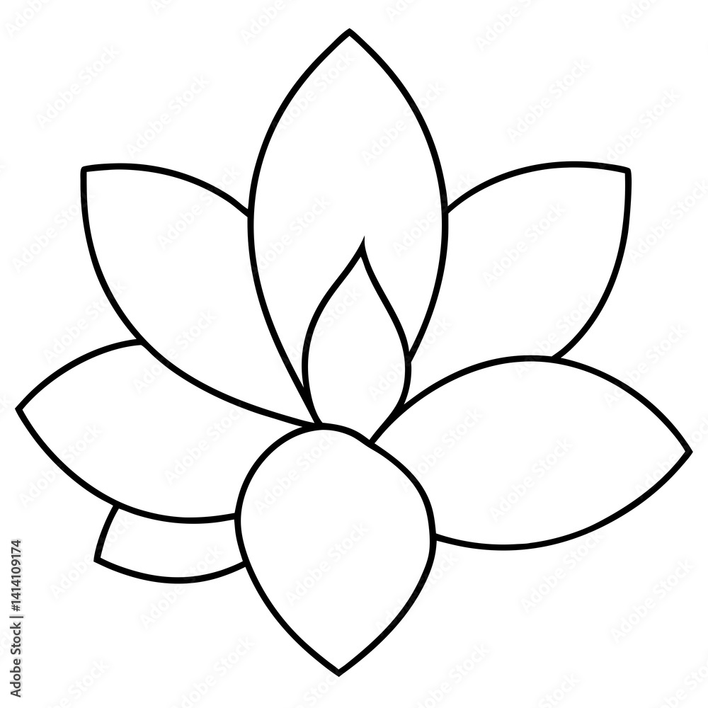 hand drawn carnation flower outline illustration hand drawn carnation flower outline illustration