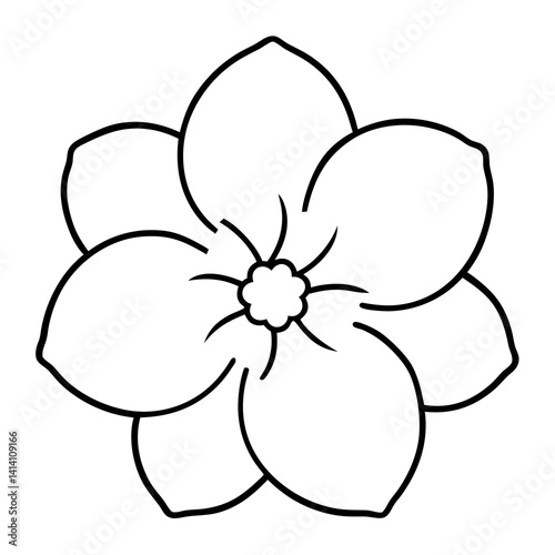 hand drawn carnation flower outline illustration 