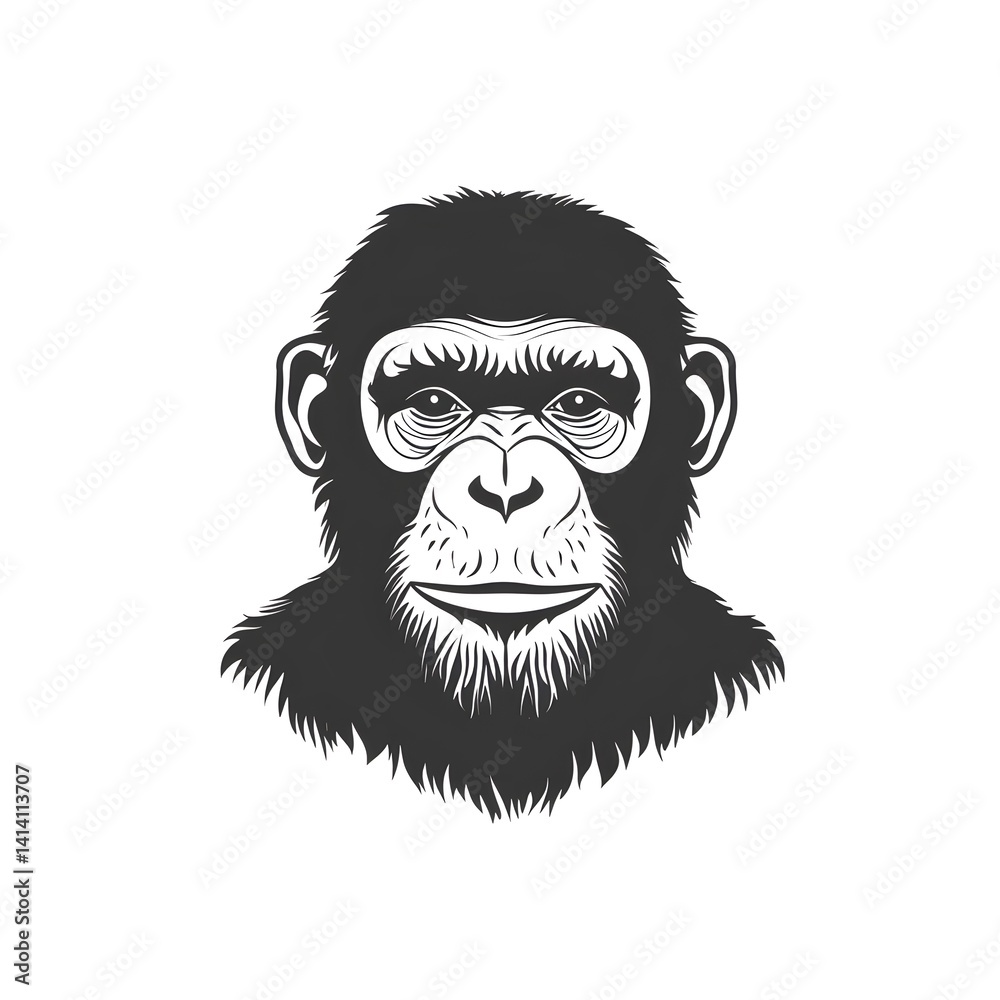 Fototapeta premium monkey head