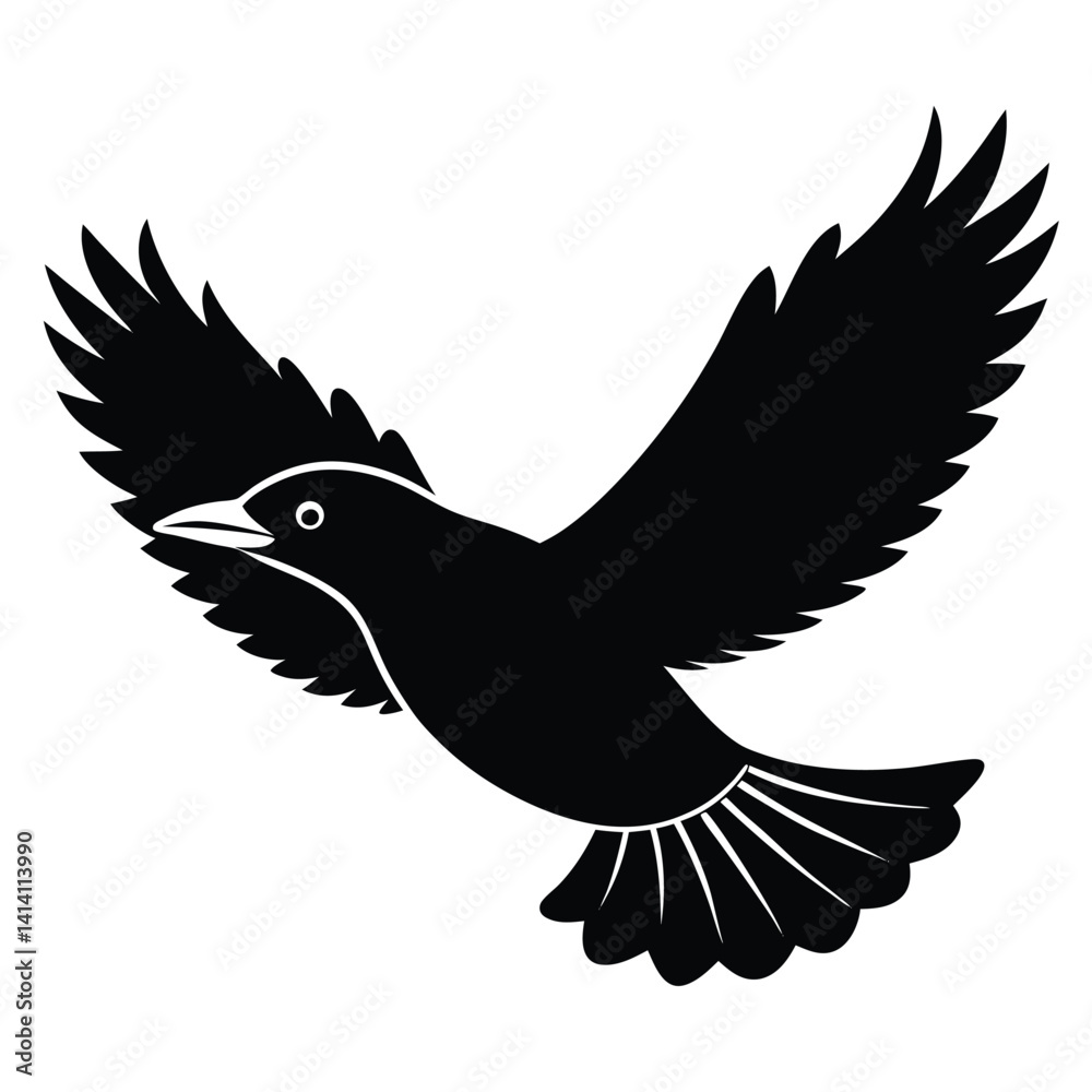 Obraz premium Dove Silhouette Vector