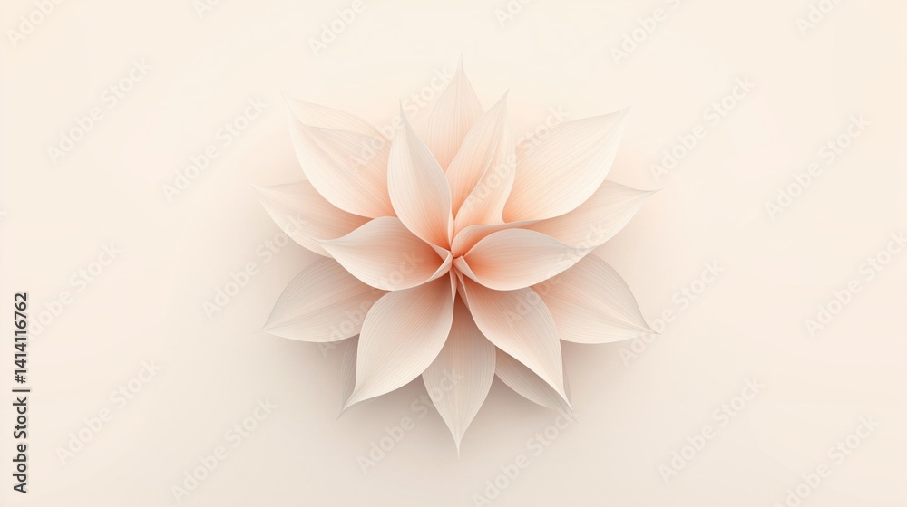 Digital illustration of a flower. the flower is in the center of the image and is made up of multiple petals that are arranged in a symmetrical pattern. Digital illustration of a flower. the flower is in the center of the image and is made up of multiple petals that are arranged in a symmetrical pattern.