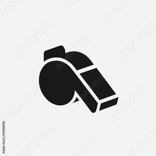  very simple flat and single minimalist Whistle Mouth Silhouettes in black on a white background