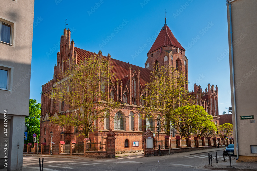 Obraz premium Church of St. John the Baptist in Orneta, Warmian-Masurian Voivodeship, Poland