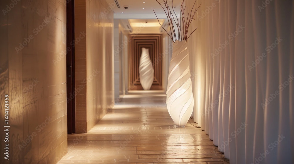 Fototapeta premium Elegant modern hallway interior design