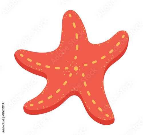 Cute star fish sea star animal carton clipart illustration