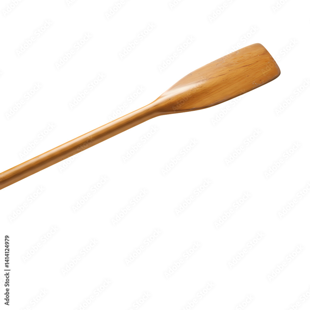 Wooden Paddle Image on Transparent  background