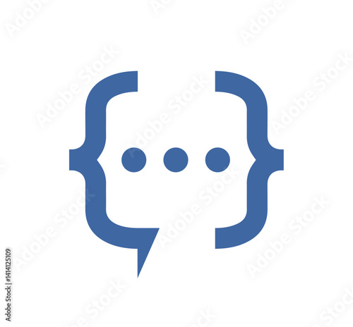 Modern Code Talk Logo with Vector Design Elements and Minimalist Tech-Inspired Illustration for Developers