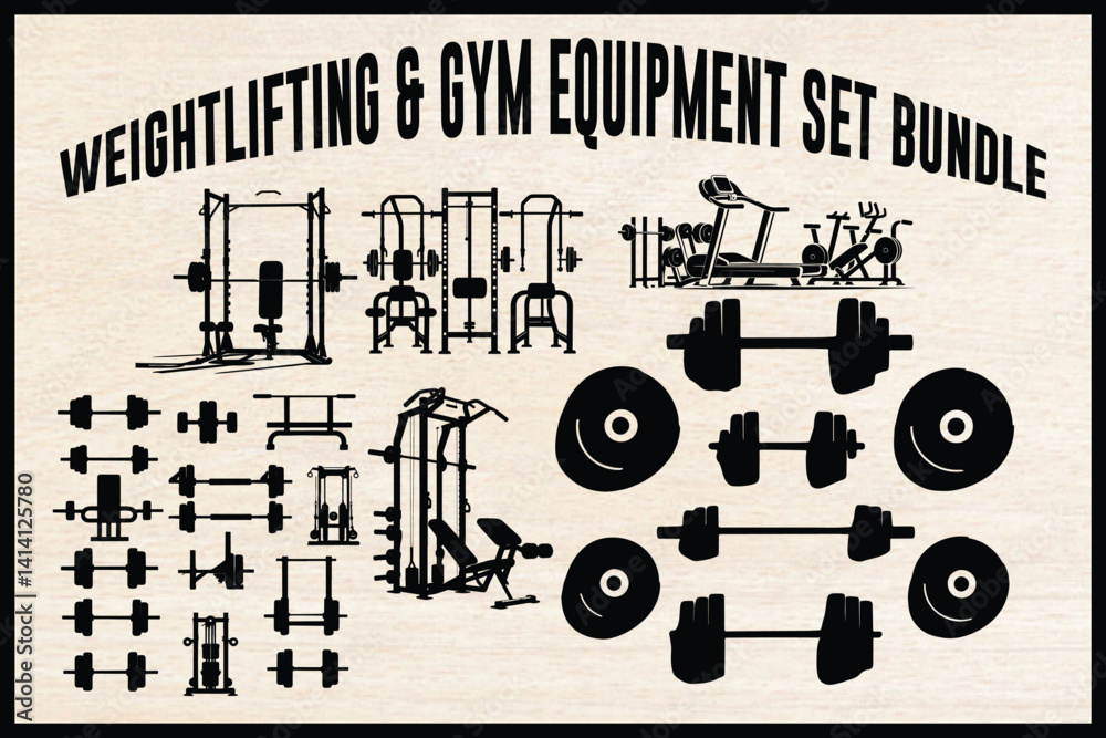 Obraz premium Gym & Weightlifting Equipment