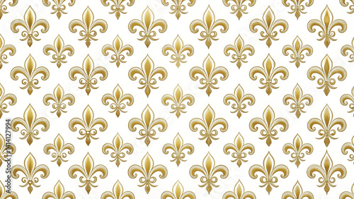 Fleur De Lis French Pattern Minimal Vector