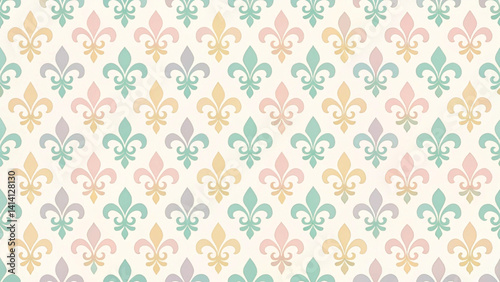 Fleur De Lis French Pattern Minimal Vector