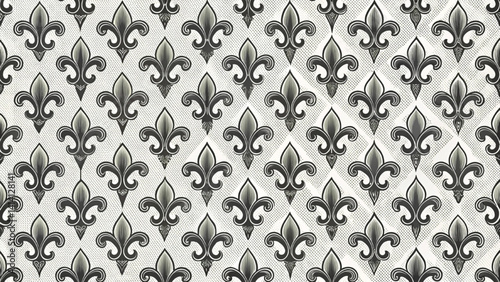 Fleur De Lis French Pattern Minimal Vector