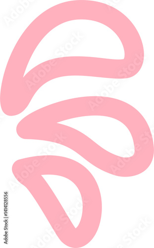 Handdrawn cute abstract scribble 