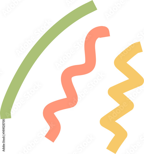 Colorful abstract wavy lines