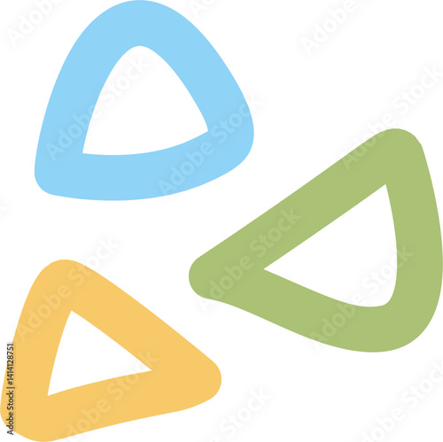 Colorful abstract triangles illustration