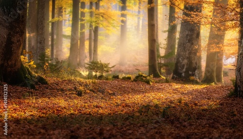 Swiss Forest in Autumn