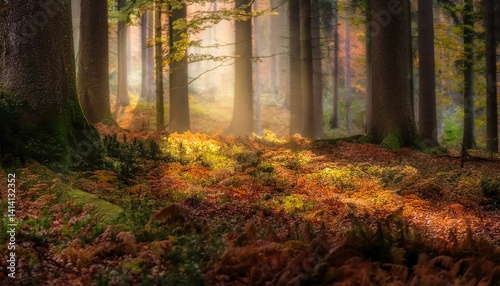 Swiss Forest in Autumn