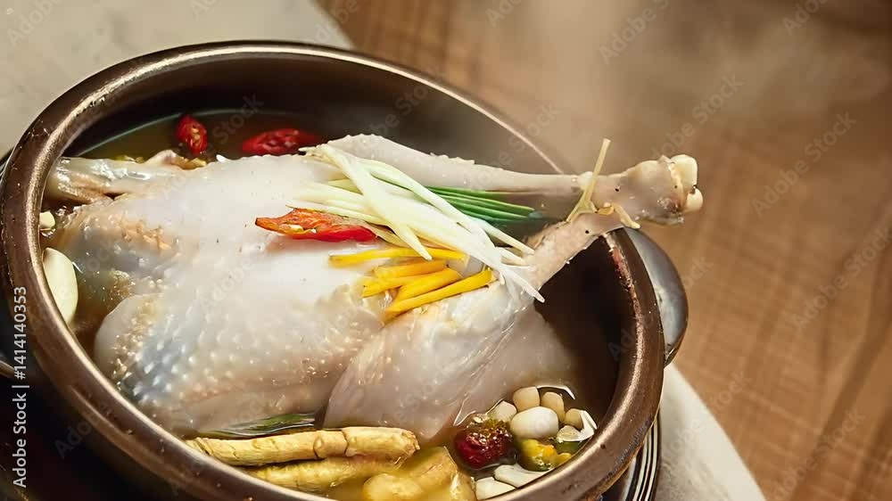 삼계탕, 복날, 복날음식, 무더위, 보양, 보양식, 백숙 Stock 비디오 | Adobe Stock 삼계탕, 복날, 복날음식, 무더위, 보양, 보양식, 백숙... 