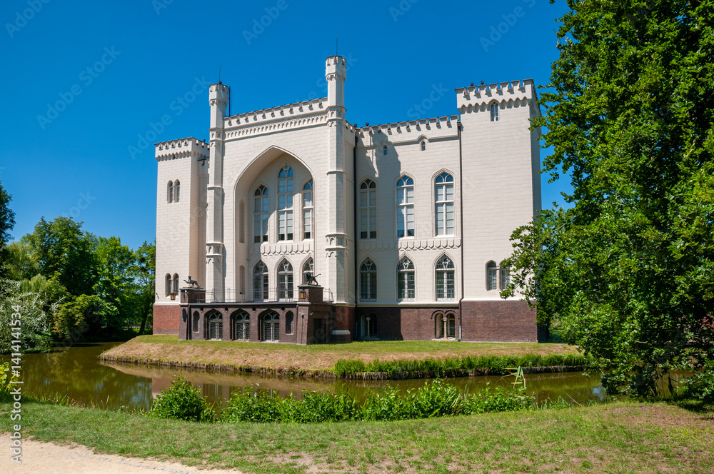 Fototapeta premium Neogothic Castle of Dzialynski. Kornik, Greater Poland Voivodeship, Poland