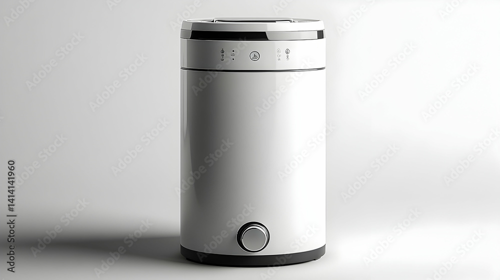 Minimalist White Humidifier with Circular Control Knob and Indic Minimalist White Humidifier with Circular Control Knob and Indic