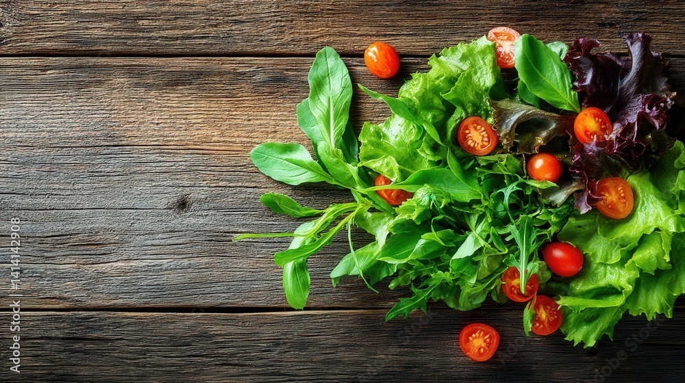 A vibrant bunch of fresh vegetables displayed on a rustic table surrounded by natural elements A vibrant bunch of fresh vegetables displayed on a rustic table surrounded by natural elements