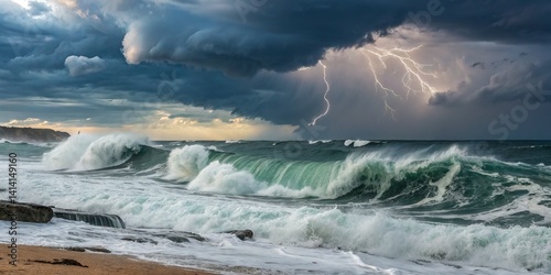 Dramatic Coastal Storm Ligh...