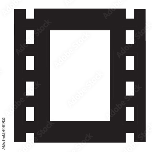 Cute cartoon hand drawn vector Animation film icon .