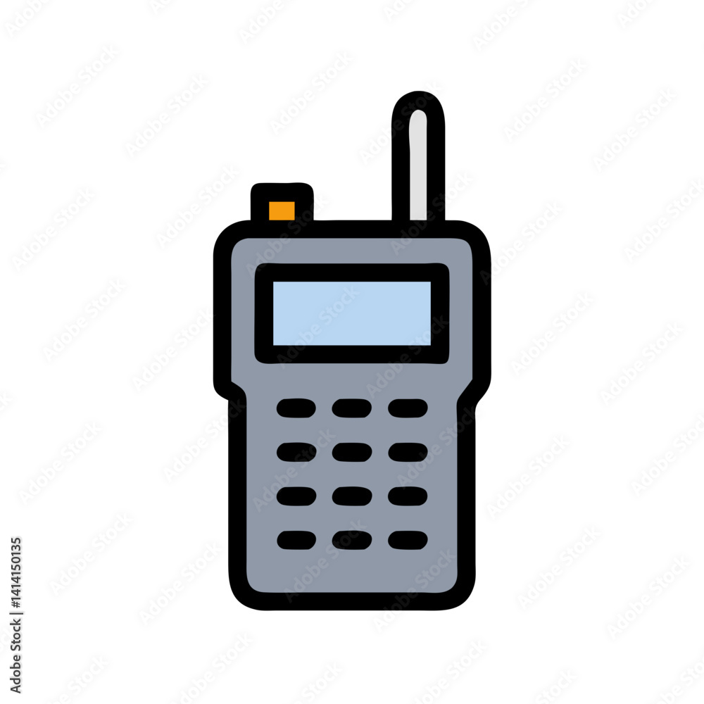Walkie Talkie Representing Short-Range Communication Icon Design Walkie Talkie Representing Short-Range Communication Icon Design