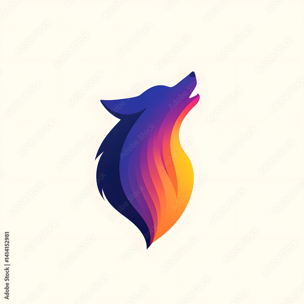 Obraz premium wolf vector illustration