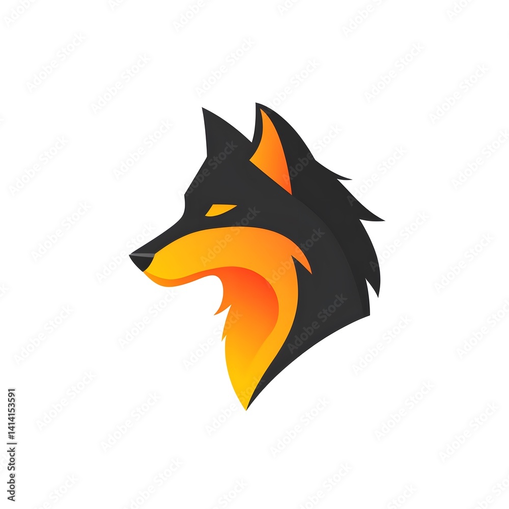 Obraz premium wolf vector illustration