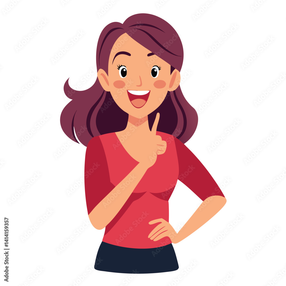 happy woman tells secret by putting palm to mouth happy woman tells secret by putting palm to mouth