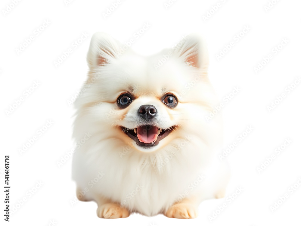 Obraz premium Pomeranian Serenade: A Canine Chorus