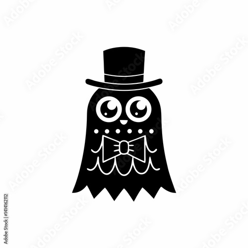 creative Silhouette fa-ghost Icon Vector Illustration
