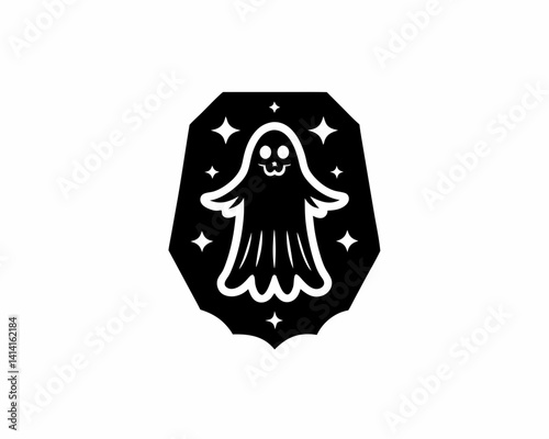 creative Silhouette fa-ghost Icon Vector Illustration
