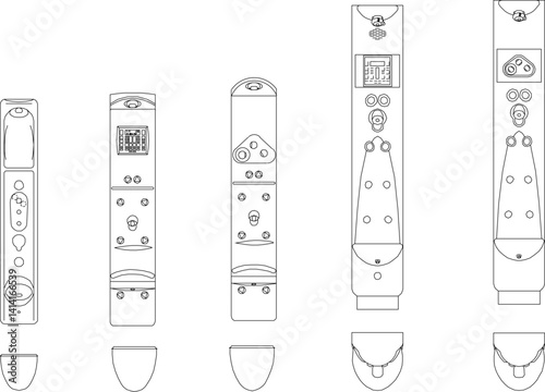silhouette design vector illustration sketch image of portable bathroom shower electronic machine