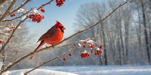Northern Cardinal in Winter...