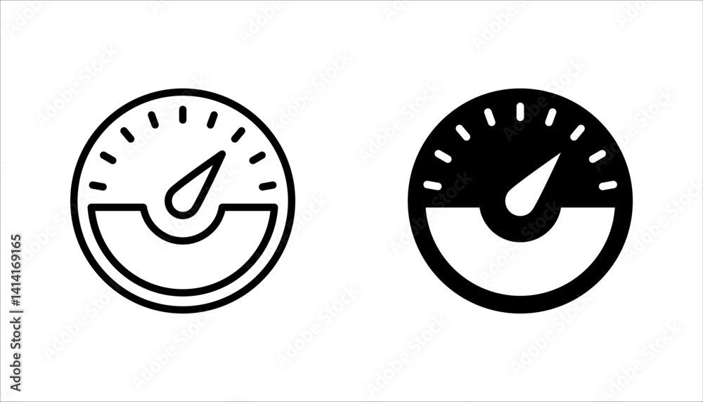 Speedometer icon set. Miles per hour. Speed control. Acceleration indicator. vector illustration on white background. Speedometer icon set. Miles per hour. Speed control. Acceleration indicator. vector illustration on white background.