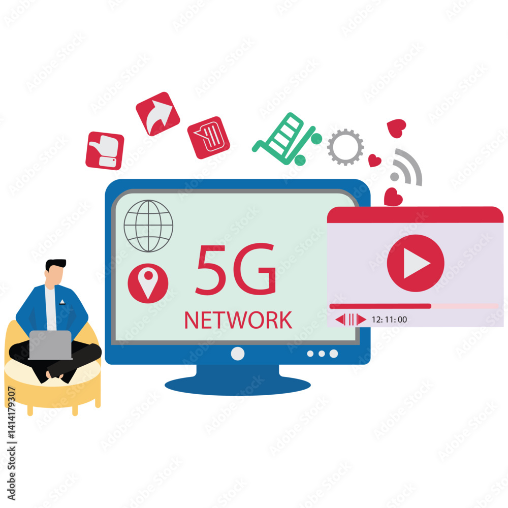 Fototapeta premium 5G Network Connectivity