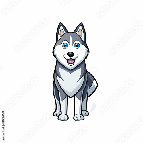 vector image of a dog
