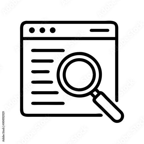 vector magnifying glass icon