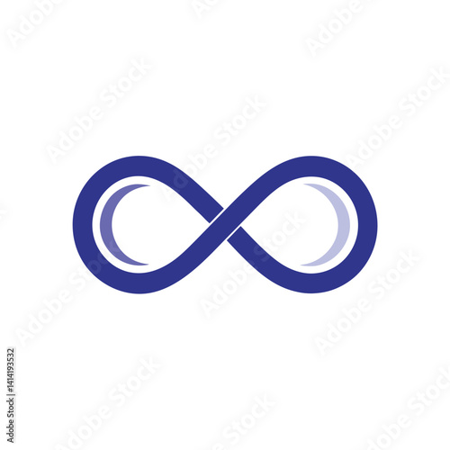 infinity loop clean modern logo icon