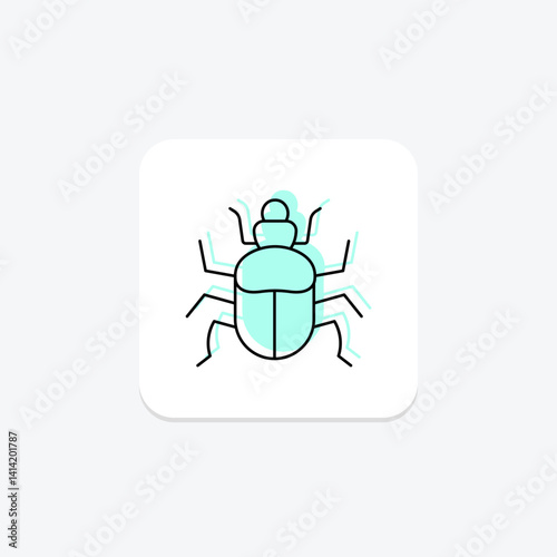 Tigerbeetle, vector, pixel perfect, illustrator file