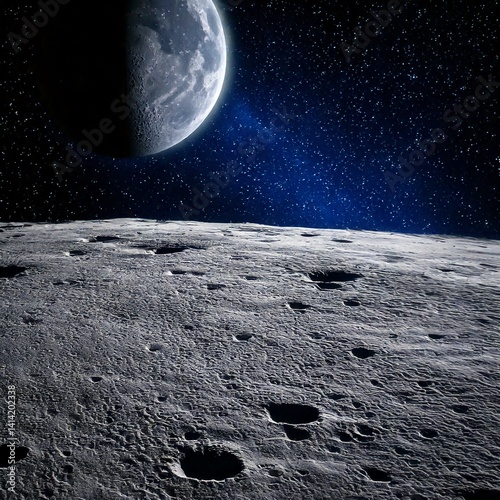 moon and shining world