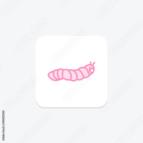Hornworm, vector, pixel perfect, illustrator file