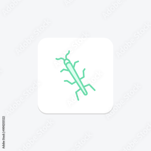 Walkingstick, vector, pixel perfect, illustrator file